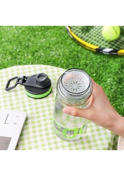 Home Sızdırmaz Çevirmeli Kapaklı Bpa Içermeyen Polikarbon Su Şişesi, Dayanıklı ve Hafif Mataralar, Spor ve Günlük Kullanım Için Ideal Suluk (Yeşil, 630 Ml) fiyatları