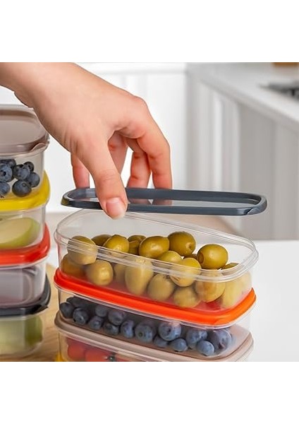 1001 12 Li Derin Dondurucu Mikrodalga Saklama Kabı - Çok Amaçlı Gıda Erzak Saklama Kabı Seti fırsatları