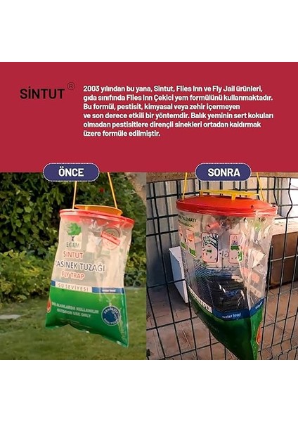 Adet Sintut Large Karasinek Tuzağı, Sağlık Bakanlığı Onaylı, 100% Etkili Karasinek Kapanı fırsatları