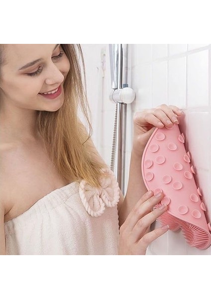 Çok Amaçlı Esnek Yumuşak Banyo El Ayak Vücut Plastik Duş Matı Plastik Banyo Matı fırsatları