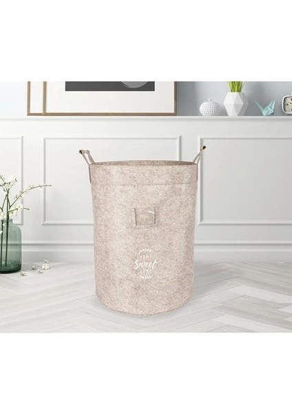 Katlanabilir Çok Amaçlı Çamaşır Sepeti Düzenleyici Saklama Kutusu Keçe Organizer 45 * 34 * 34 cm 103686 fiyatları