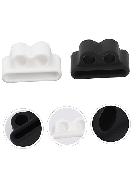 2ADET Kulaklık Koruyucu ve Saat ile Uyumlu Kaybolmaya Karşı Dayanıklı Tutucu Beyaz Siyah fiyatları