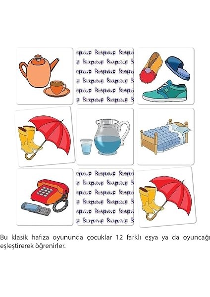 Eşyalar Kutu Oyunu (Memory) 7206 fiyatları