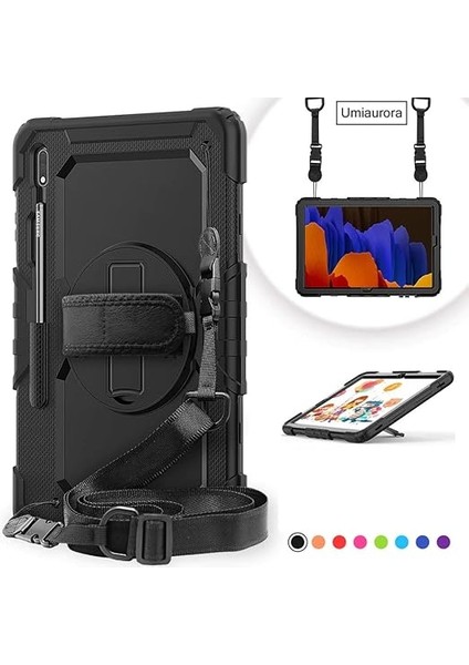 Galaxy Tab S9 Fe PLUS/S10 Plus/s9 Plus ile Uyumlu Kılıf Defender Askılı Pars Case Fuji X610-16-810-18 X820 Siyah fırsatları