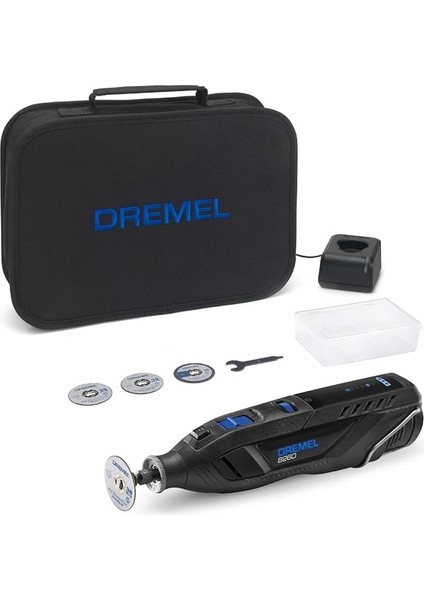 8260 Akülü Dünyanın Akıllı ve Fırçasız Motorlu Ilk Çok Amaçlı El Motoru,12 V 3 Ah Lityum Iyon Akü, 5 Aksesuarlı