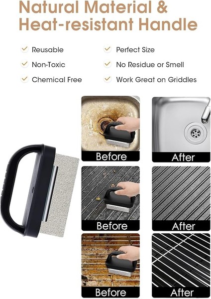 Tutma Saplı Non-Toxic Izgara-Mangal-Barbekü Temizleme Taşı 010 modelleri