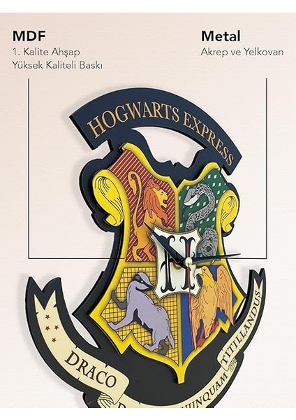 Harry Potter Hogwarts Express Figür Dekoratif Sarkaçlı Duvar Saati fiyatları