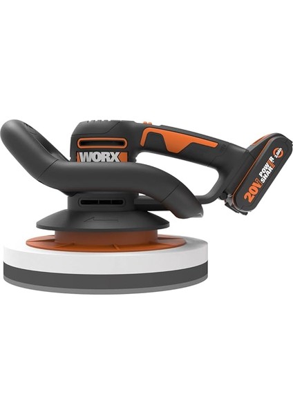 WX856 20VOLT 2.0AH. Li-Ion 254MM Şarjlı Orbital Polisaj Makinesi