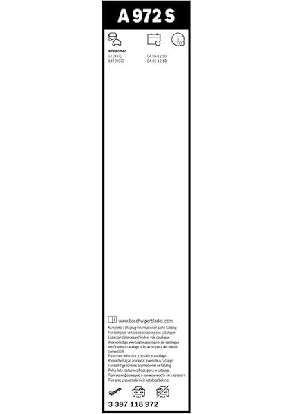 Aerotwin Silecek Seti [550/400 Mm] A972S 3397118972 modelleri