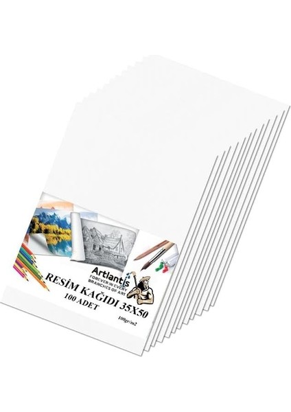 Kağıdı 35X50 100 Lü 100 gr 1 Paket 35 * 50 Resim Kartonu fiyatları