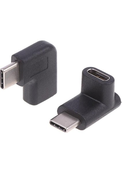 C Dişi Erkek 90 Derece Dirsek 2in1 Çevirici Dönüştürücü Adaptör