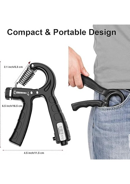 Kavrama Güçlendirici, Sayma El Kavramaları Egzersiz, Ayarlanabilir Direnç Dayanımı El Kavrama 12-130 Lbs, Kas Geliştirme ve Yaralanma Iyileştirme Için El Kavrama Gücü Egzersizi fiyatları