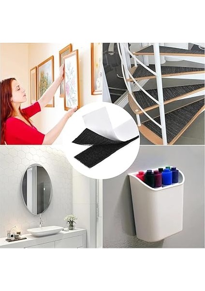 Evi Yapışkanlı Cırt Bant Siyah Kendinden Yapışkanlı Cırt Cırtlı Bant (20MM x 1metre) fırsatları