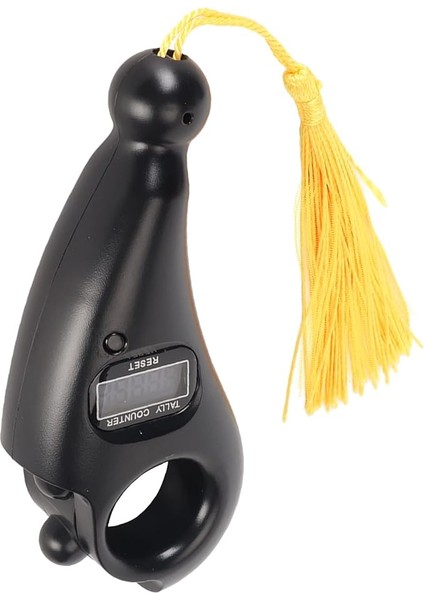 Dijital Tesbih Sayacı, Meditasyon Namaz Sayacı LCD Ekran (Siyah)