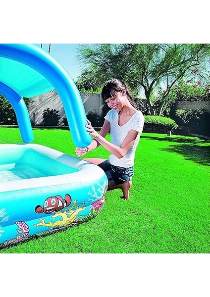 Hediye-Bestway Gölgelikli Oyun Havuzu - 147X147X122CM - 52192 modelleri