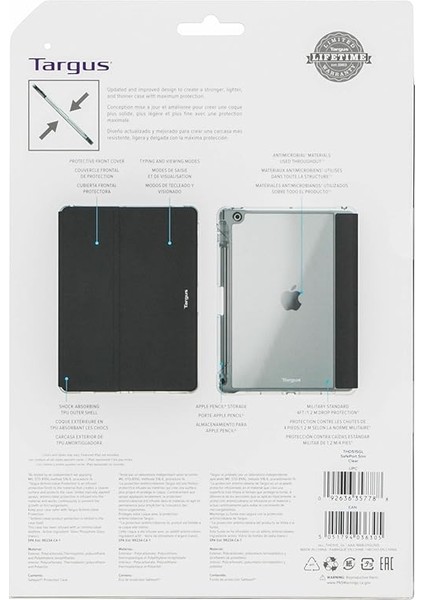 Safeport Ince Kılıf iPad (9., 8. ve 7. Nesil) 10,2", Şeffaf, (THD515GL) Için fırsatları