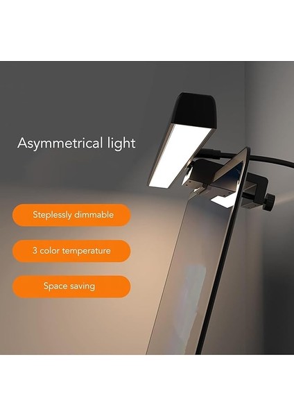 Monitör Işığı, 3 Renk Sıcaklığı (3000K-6500K), Göz Korumalı, Yansımasız, USB Bilgisayar Ekran Lambası 30CM modelleri