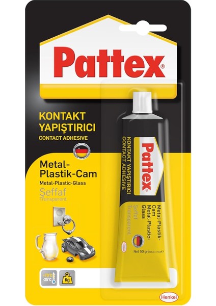Kontakt Yapıştırıcı Metal-Plastik-Cam, Dekoratif Işler Için Cam Yapıştırıcı, Yapışkan Artığı Göstermeyen Plastik Yapıştırıcı, Güçlü Metal Yapıştırıcı, 1X50G/58ML