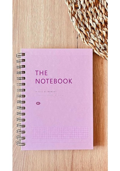 Tanıtım Sert Mukavva Kapaklı Spiralli 80 Yaprak Kareli A5 Not Defteri, Not Defteri, Okul Defteri, 8 Farklı Renk Seçeneği, Ofis Için Ideal, Planlayıcı (Baby Pink Kapak Rengi)