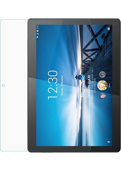 Lenovo Tab M10 TB-X505F 10.1" (ZA4G0072TR) Nano Glass Screen Protector [tab M10 TB-X505F ile Uyumlu Kılıf - Şeffaf]