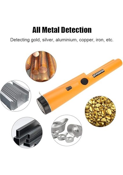 Taşınabilir Metal Arama Cihazı, IP66 Su Geçirmez Metal Dedektörü, Pinpointer, 360° Tarama, Ses ve Titreşim Göstergesi, Yüksek Hassasiyet, Altın Madeni Para Avı, Kalıntılar, Takı Için modelleri