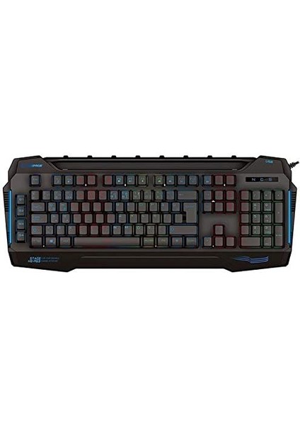 KB-R63 Stage Siyah 4 Makro Fonksiyon Sese Duyarlı Işıklı Rainbow Q USB +Ses Mik Çıkışlı Oyuncu Klavyesi