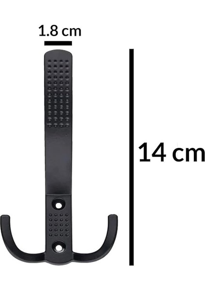 5 Adet Noktalı Portmanto Askı Vestiyer Duvar Dolap Elbise Askısı Siyah Metal Mobilya Kapı Askılığı Askılık modelleri