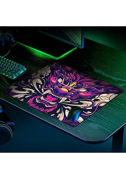 Esports Edition Mouse Pad 48X40 cm Gaming Oyuncu Mousepad (Oni Dragon, 48X40 cm (3mm Kalınlık)) fiyatları