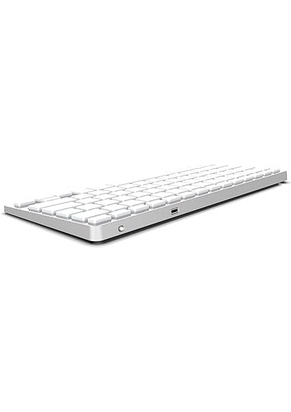 IBK-565ST Bluetooth 5.0 Rechargeable Smart Silver Keyboard, 150 Saat Kullanım Süresi, Telefon, Tablet,pc, Tv, Bt Cihazlarla Uyumlu, Taşınabilir, 10M Kullanım Mesafesi fırsatları