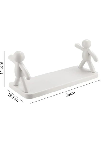 3 Lü Banyo Mutfak Organizer Şampuan Kozmetik Baharat Kavanoz Düzenleyici Yapışkanlı Raf Çöp Adam fiyatları