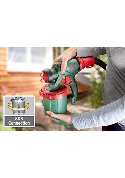 Home And Garden Pfs 5000 E Elektrikli Boya Püskürtme Sistemi, 1.200 Watt, Vernik, Cila ve Duvar Boyası Için, Yeşil indirimleri