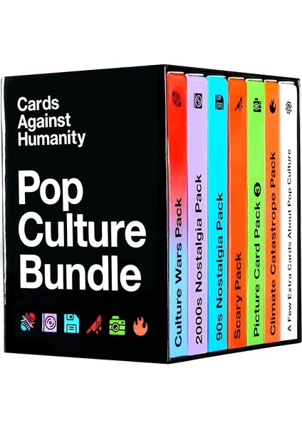 Against Humanity Insanlığa Karşı Kartlar: Pop Kültürü Paketi | 6 Temalı Paketler + 10 Yeni Kart | 2023 Için Yeni!
