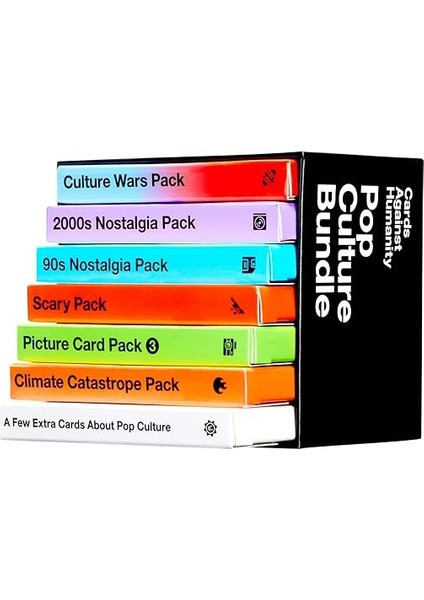 Against Humanity Insanlığa Karşı Kartlar: Pop Kültürü Paketi | 6 Temalı Paketler + 10 Yeni Kart | 2023 Için Yeni! fiyatları