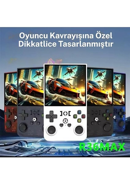 R36 Max Retro Modern Oyun Konsolu Akos Işletim Sistemli 21.000 Oyunlu 4 Inç Çanta Hediyeli fiyatları
