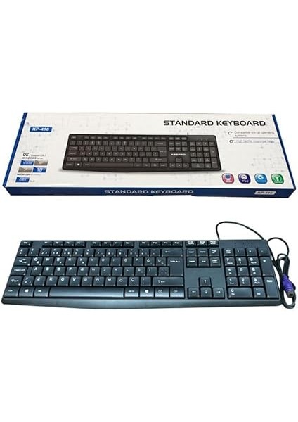 Girişli Klavye Yuvarlak Girişli Ps2 Klavye 1.2 Metre Kablo Uzunluğu fırsatları