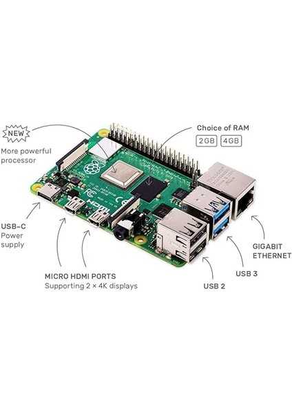 Pi 4 Model B 8gb - Yeni Versiyon fiyatları