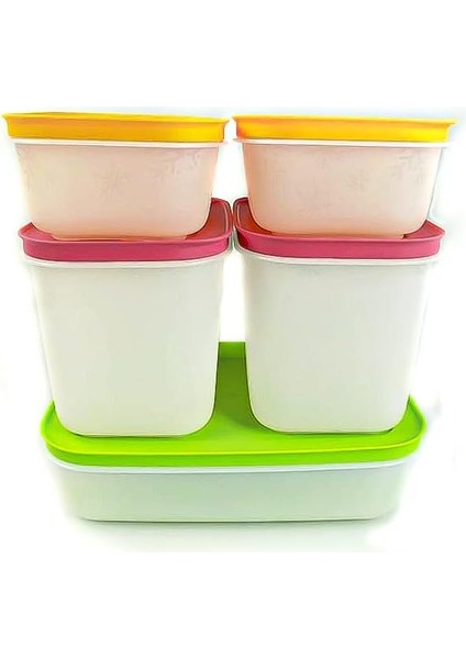 Alaska Set 5'li ( Derin Dondurucu Için ) 1,1l (2) +1,0l + 450ML (2)