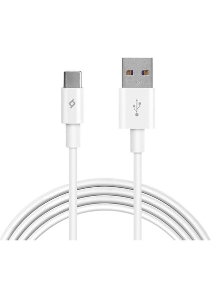 Type-C USB 2.0 5A Süper Hızlı 1m Şarj Kablosu, Beyaz fiyatları