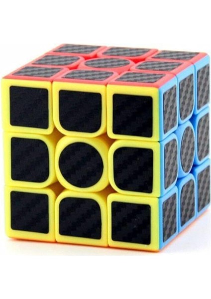Store 3x3 Karbon Fiber Rubik Küp Eğitici Parlak Zeka Küpü Yüksek Kalite, Çok Renkli