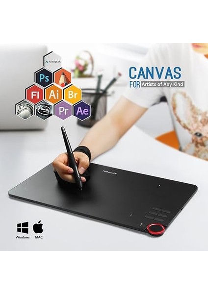 Deco 03 Wireless Ism 2.4g Profesyonel Grafik Tablet fırsatları