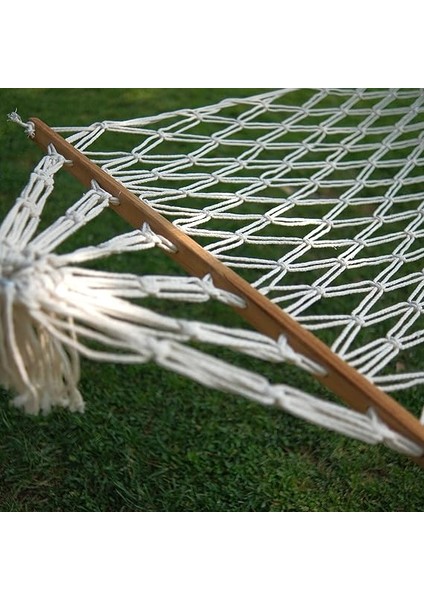 Tek Kişilik Pamuk Hamak | Çift Sarım & Çift Örgü, 200×100 CM, 150 KG Kapasiteli fırsatları