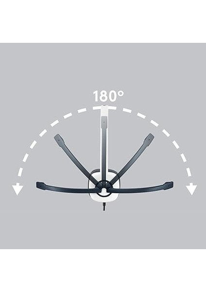 H150 Kablolu Stereo Kulak Üstü Mikrofonlu Kulaklık, Mikrofon ve Ses Çıkışı Için Ayrı Bağlantı, Kablo Üzeri Kontrol Özelliği, Beyaz fırsatları