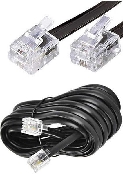 Adsl Vdsl Modem Kablosu, RJ11 Kablo, Köken Telefon Kablosu, 6 Metre