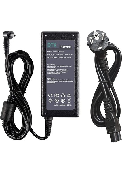 Şarj Cihazı 19 V 2,37 A 45 W Notebook Laptop Şarj Kablosu Ac Güç Kaynağı Acer Fişi: 【3,0 x 1,1 Mm】 Taşınabilir Bilgisayar Için Şarj Cihazı Güç Kaynağı Güç Kaynağı