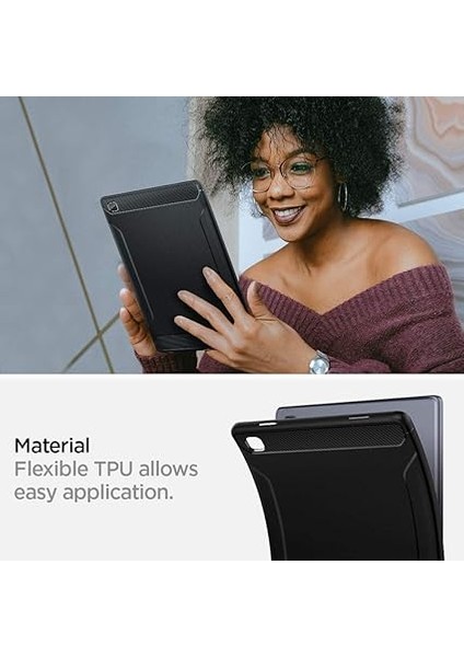 Galaxy Tab A7 Kılıf Rugged Armor Black - ACS01562 fırsatları