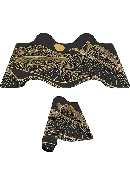 Gamer Mouse Pad 90X40 Mouse Pad Xxl Büyük Oyuncu Mousepad (Black Moon, 90X40 cm 3mm Kalınlık) fiyatları