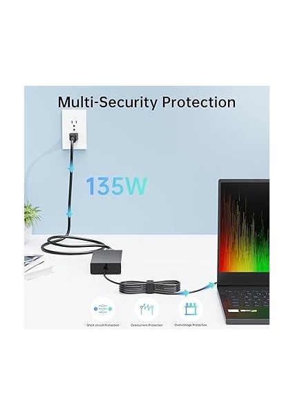 Nitro 5 Oyun Dizüstü Bilgisayarları Için 135W Şarj Cihazı, Acer ADP-135KB T Güç Adaptörü Için Dongerdı fırsatları