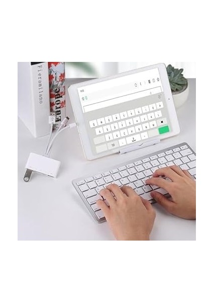 NK1032 Pro Type-C Lightning Usb-A To 2x Usb3.0 Sd Tf Pd Kart Okuyucu Çevirici Hub Adaptör fırsatları