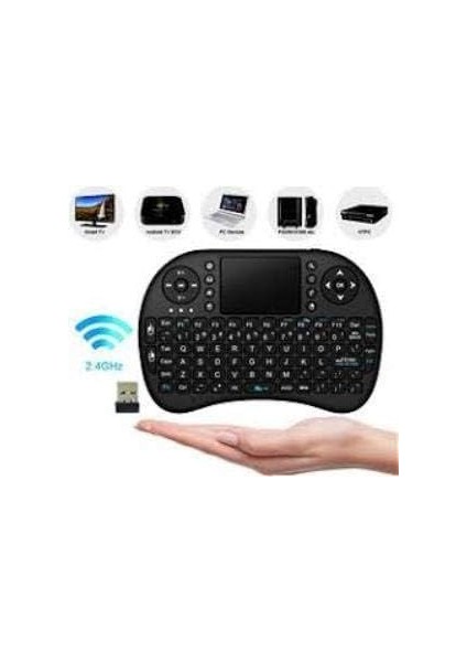 2,4 Ghz Mini Mobil Kablosuz Klavye Dokunmatik Yüzeyli Mouse ile Şarj Edilebilir Li-Ion Batarya Samsung UA55D7000LM 140 cm Smart Tv Için modelleri