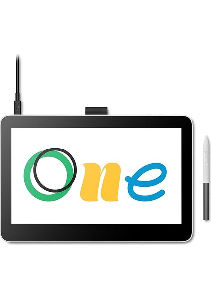 One 13 Dokunmatik Çizim Tablet, 13,3 Inç Full Hd%99 Srgb, Pil Veya Pil Içermez, Windows, Mac, Chromebook ve Android Için Pil Dahil